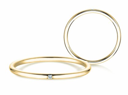 Solitärring Promise Petite in Gelbgold