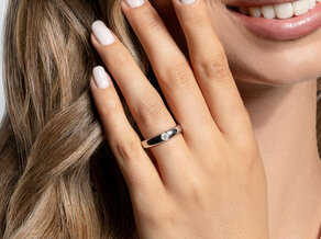 Solitärring Promise in 9K Weißgold mit Diamant 0,25ct