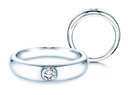 Solitärring Promise in 14K Weißgold mit Diamant 0,25ct