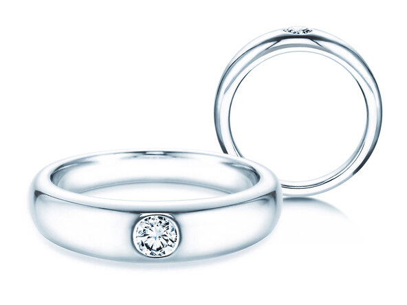 Solitärring Promise in 9K Weißgold mit Diamant 0,25ct