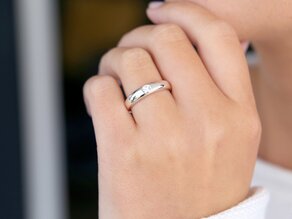Solitärring Promise in 9K Weißgold mit Diamant 0,25ct
