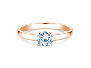 Solitärring Pure in 9K Roségold mit Diamant 0,75ct