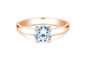 Solitärring Pure in 9K Roségold mit Diamant 1,00ct