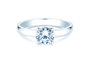 Solitärring Pure in 14K Weißgold mit Diamant 1,00ct