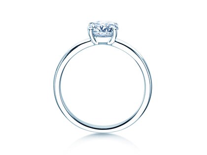 Solitärring Pure in 14K Weißgold mit Diamant 1,00ct