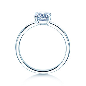 Solitärring Pure in 14K Weißgold mit Diamant 1,00ct