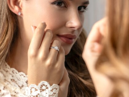 Solitärring Pure in 9K Roségold mit Diamant 1,00ct