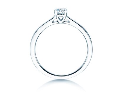 Solitärring Romance in 14K Weißgold mit Diamant 0,20ct G/SI