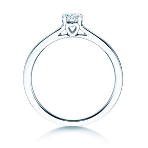 Solitärring Romance in 14K Weißgold mit Diamant 0,20ct G/SI