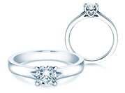 Solitärring Romance in 9K Weißgold mit Diamant 0,75ct