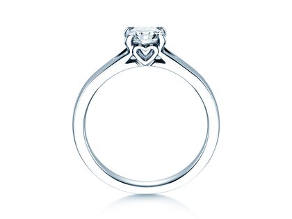 Solitärring Romance in 9K Weißgold mit Diamant 0,75ct