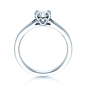 Solitärring Romance in 9K Weißgold mit Diamant 0,75ct