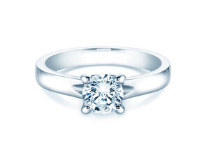 Solitärring Romance in 9K Weißgold mit Diamant 1,00ct