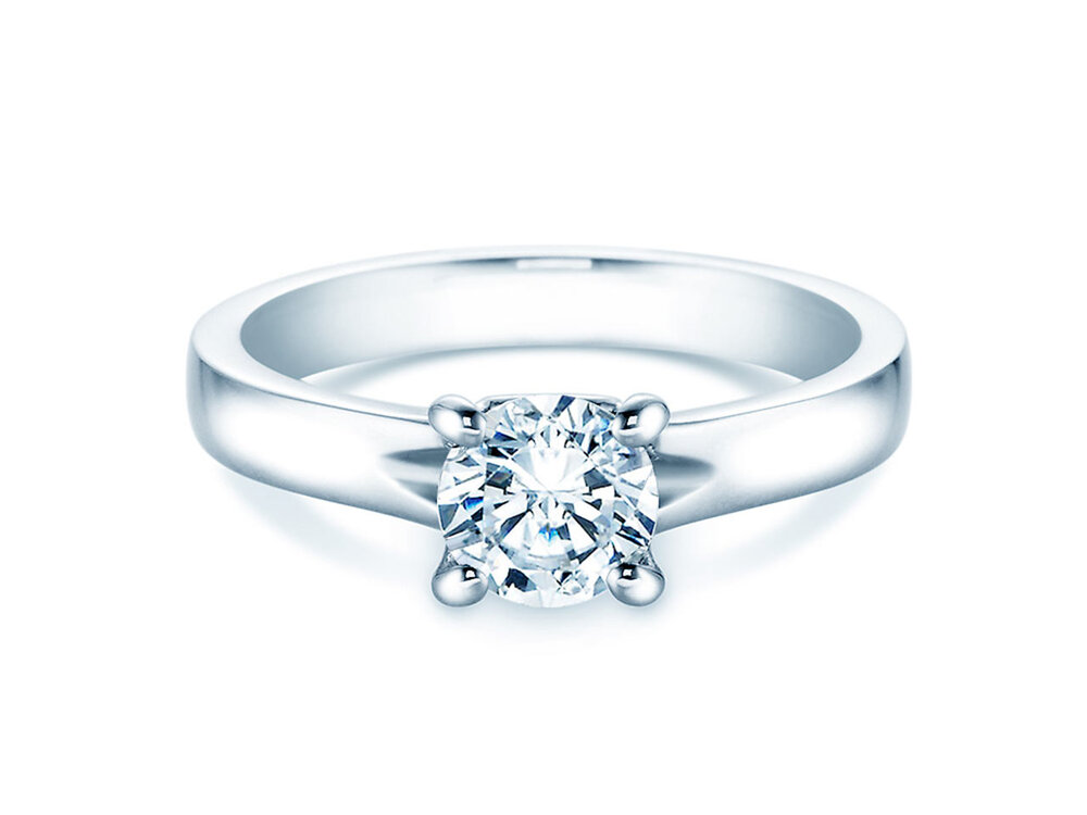 Solitärring Romance in Platin 950/- mit Labordiamant 1,50ct E/VS