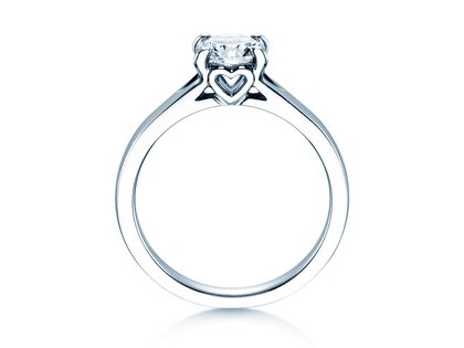 Solitärring Romance in 9K Weißgold mit Diamant 1,00ct