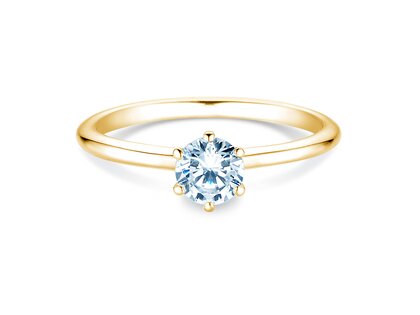 Solitärring Royal in Gelbgold