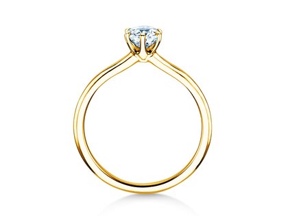 Solitärring Royal in Gelbgold
