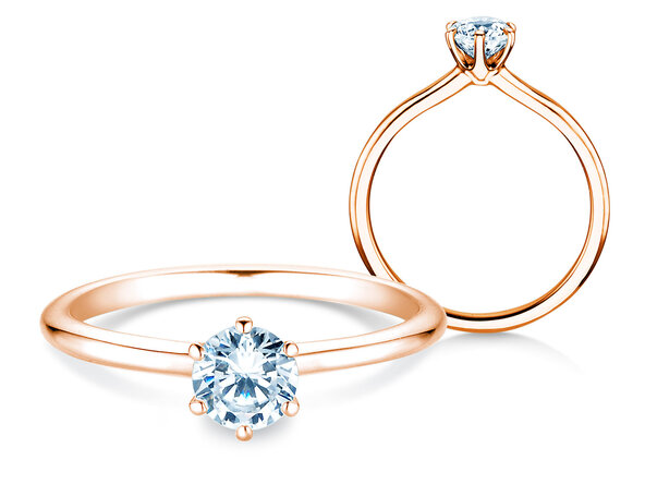 Solitärring Royal in Roségold