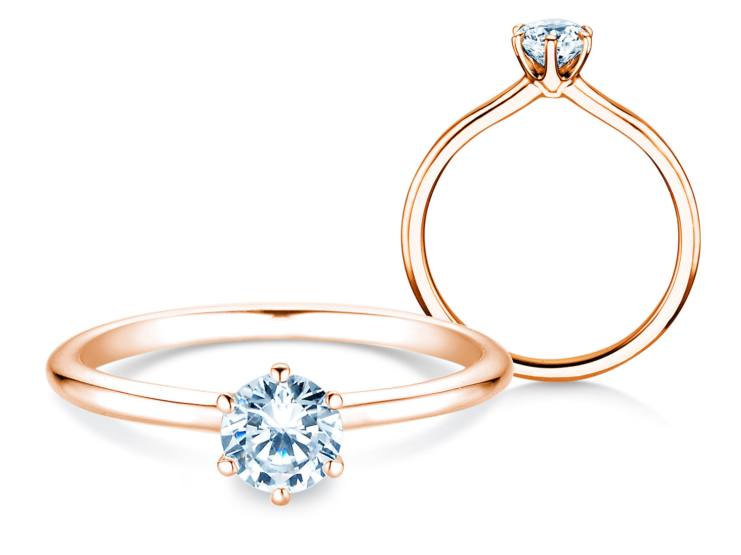 Solitärring Royal in Roségold