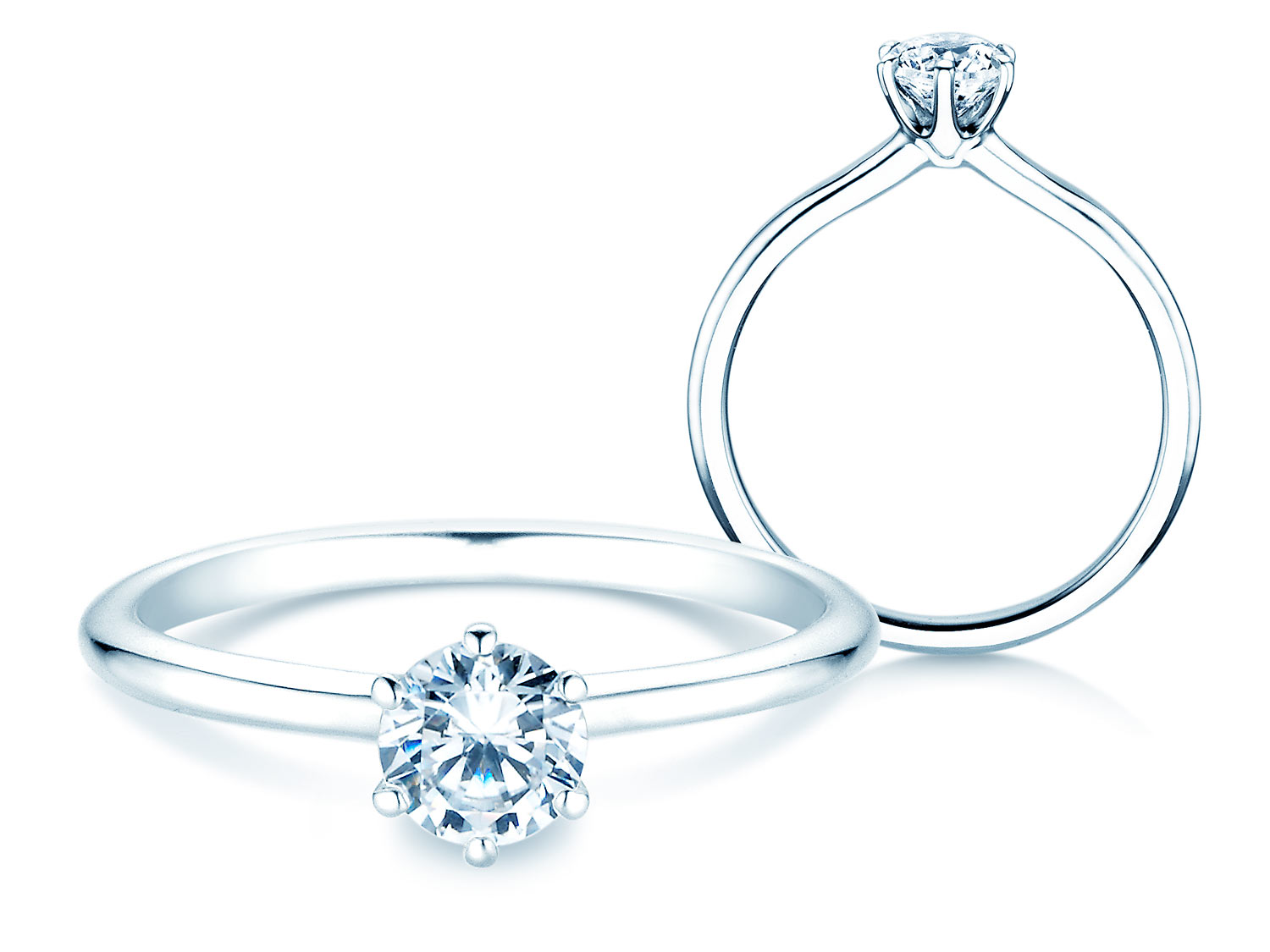 Solitärring Royal in Platin