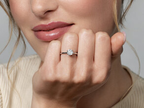 Solitärring Royal in 9K Roségold mit Diamant 1,00ct