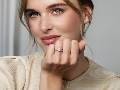 Solitärring Royal in 9K Roségold mit Diamant 1,00ct