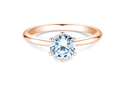 Solitärring Royal in 9K Roségold mit Diamant 1,00ct