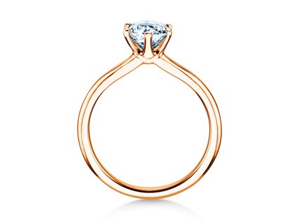 Solitärring Royal in 9K Roségold mit Diamant 1,00ct