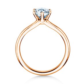 Solitärring Royal in 9K Roségold mit Diamant 1,00ct