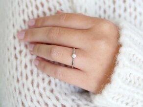 Solitärring Royal in Silber