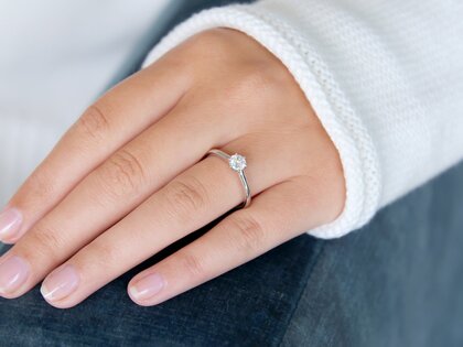 Solitärring Royal in Silber