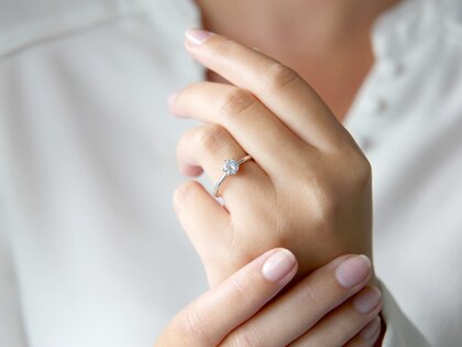 Solitärring Spirit in 9K Weißgold mit Diamant 0,75ct