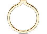 Solitärring Square in 14K Gelbgold mit Diamant 0,30ct