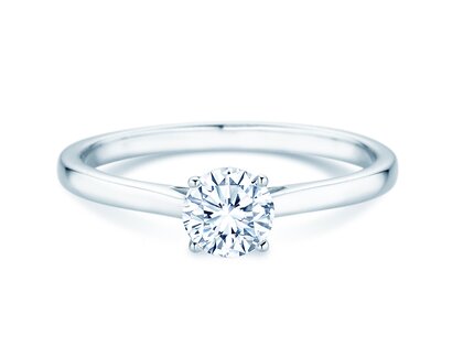 Solitärring Surprise in 9K Weißgold mit Diamant 0,50ct