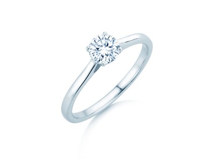 Solitärring Surprise in 9K Weißgold mit Diamant 0,50ct