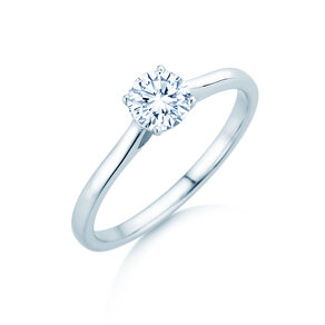 Solitärring Surprise in 9K Weißgold mit Diamant 0,50ct