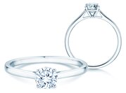 Solitärring Surprise in 9K Weißgold mit Diamant 0,50ct