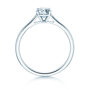 Solitärring Surprise in 9K Weißgold mit Diamant 0,50ct