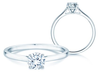 Verlobungsring Surprise in 14K Weißgold mit Diamant 0,50ct