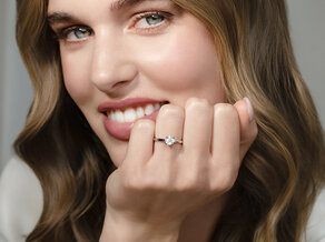 Solitärring Surprise in 14K Weißgold mit Diamant 0,75ct