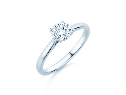 Solitärring Surprise in 14K Weißgold mit Diamant 0,75ct