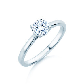 Solitärring Surprise in 14K Weißgold mit Diamant 0,75ct