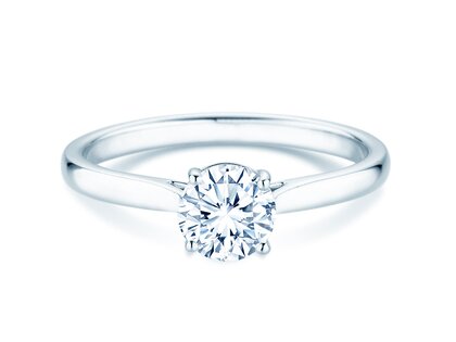 Solitärring Surprise in 14K Weißgold mit Diamant 0,75ct