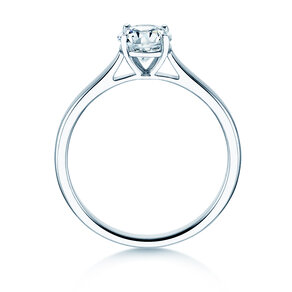 Solitärring Surprise in 14K Weißgold mit Diamant 0,75ct