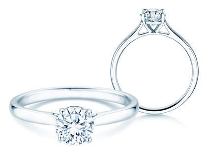 Verlobungsring Surprise in 14K Weißgold mit Diamant 0,75ct