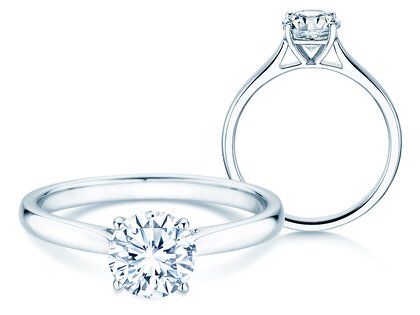 Solitärring Surprise in 9K Weißgold mit Diamant 1,00ct