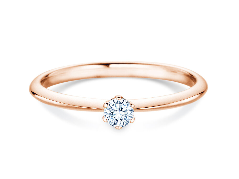 Solitärring The One in 14K Roségold