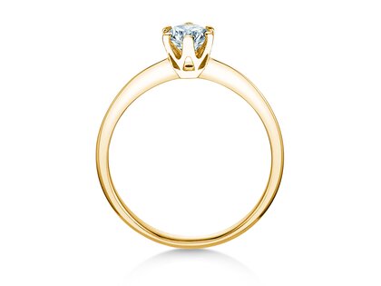 Solitärring The One in Gelbgold