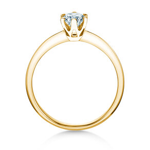 Solitärring The One in Gelbgold