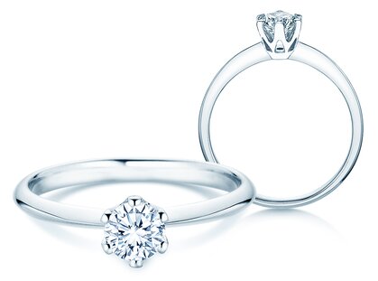 Solitärring The One in 14K Weißgold mit Diamant 0,50ct